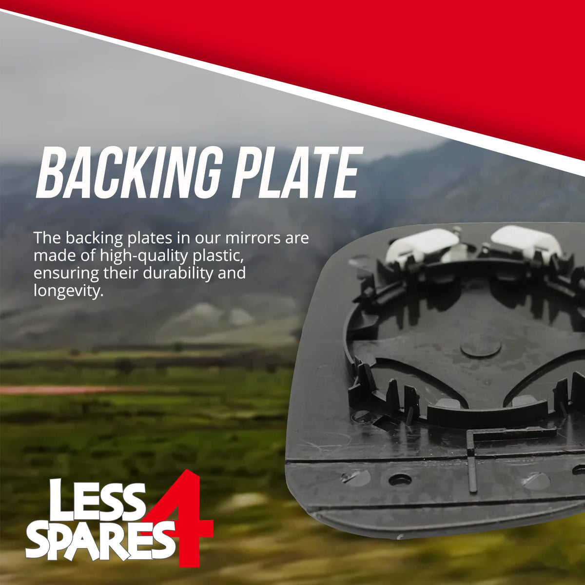 Replacement Wing Mirror Glass Left for Peugeot 1007 2005-2009 Clip-On Passenger Near Side N/S Heated with Blind Spot - image 3