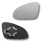 Replacement Wing Mirror Glass Left for Vauxhall Astra 2010-2015 Clip-On Passenger Near Side N/S Heated Convex
