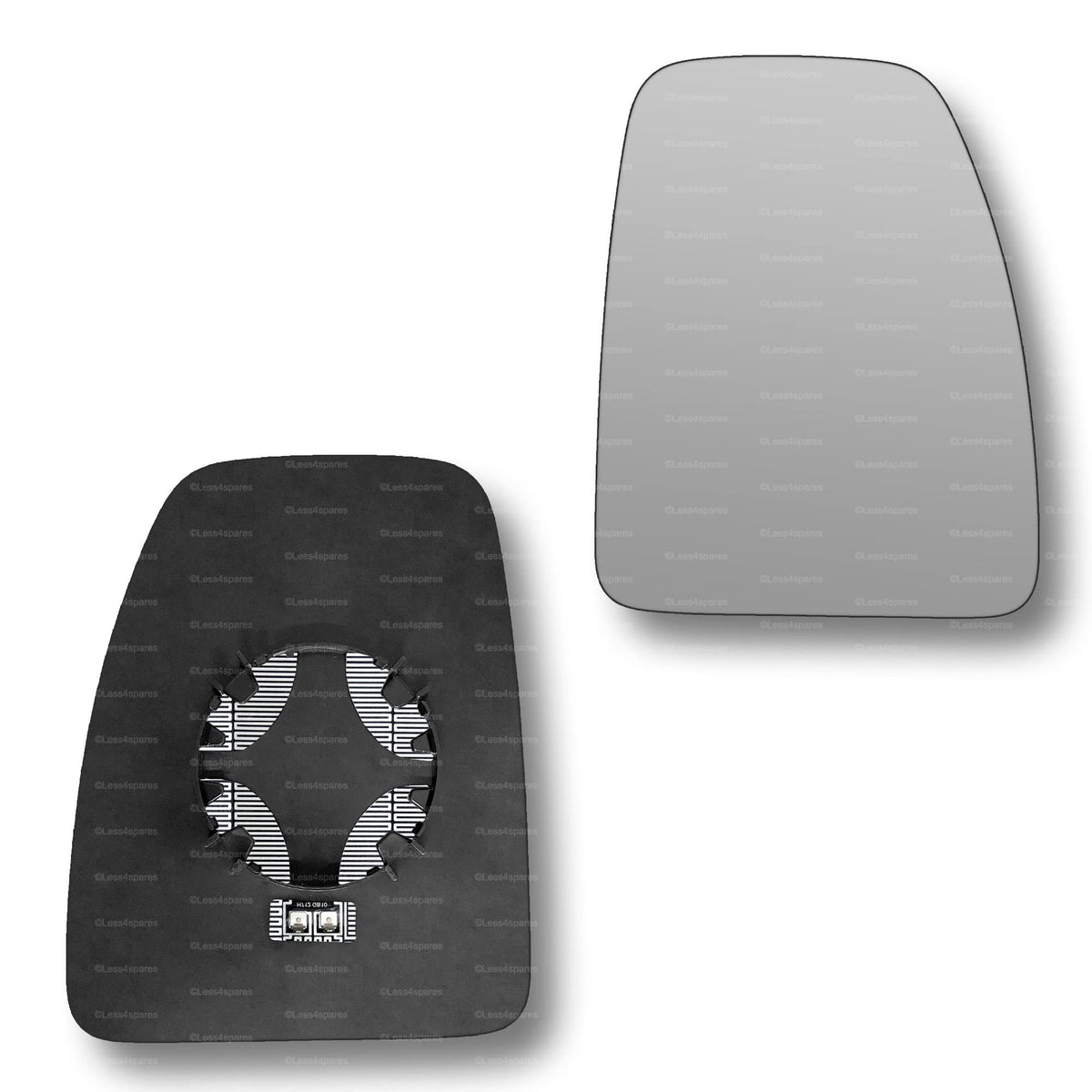 Replacement Wing Mirror Glass Right for Renault Master 2010-2019 Clip-On Driver Off side Heated Convex