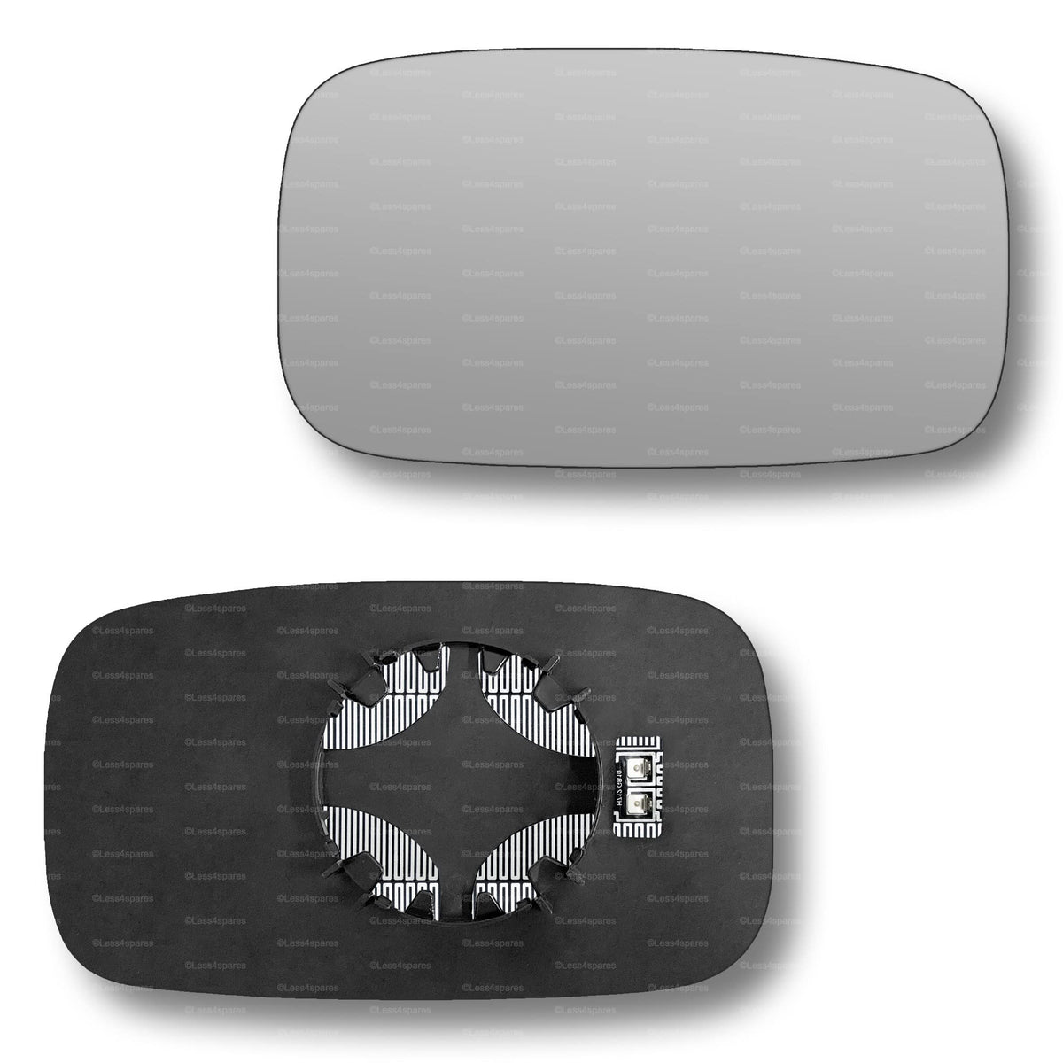 Replacement Wing Mirror Glass Right for Rover 200 1995-2000 Clip-On Driver Off side Heated Convex