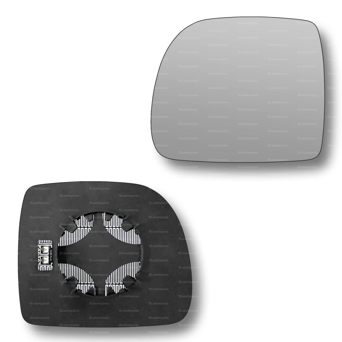 Replacement Wing Mirror Glass Left for Renault Kangoo 1997-2001 Clip-On Passenger Near Side N/S Heated Convex