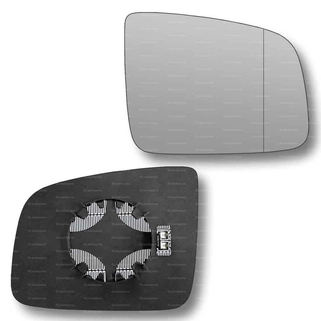Replacement Wing Mirror Glass Right for Mercedes Vito 2010-2014 Clip-On Driver Off side Heated with Blind Spot