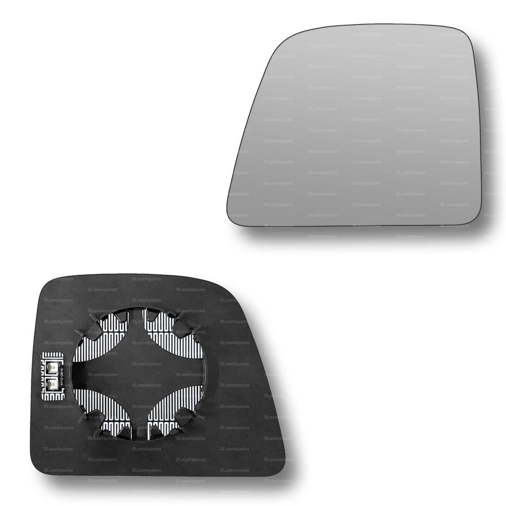 Replacement Wing Mirror Glass Left for Ford Transit Connect 2014-2018 Clip-On Passenger Near Side N/S Heated Convex