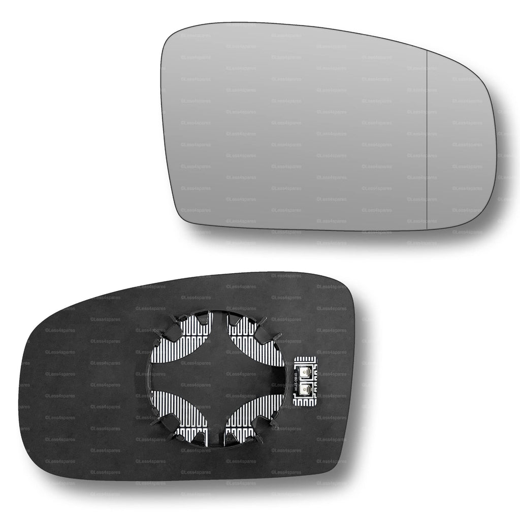 Replacement Wing Mirror Glass Right for Mercedes S-Class 1998-2005 Clip-On Driver Off side Heated with Blind Spot