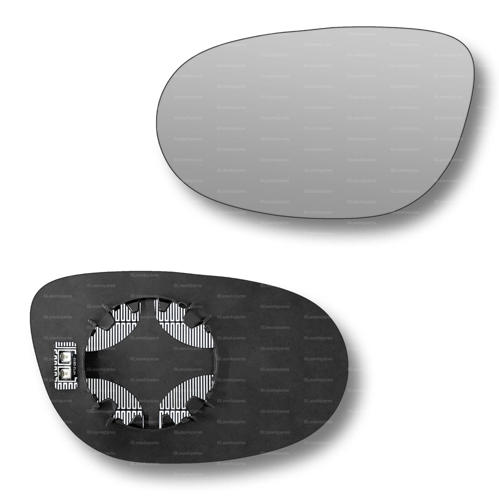 Replacement Wing Mirror Glass Left for Chrysler Delta 2011-2014 Clip-On Passenger Near Side N/S Heated Convex