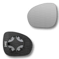 Replacement Wing Mirror Glass Left for Fiat 500x 2015-2022 Clip-On Passenger Near Side N/S Heated Convex