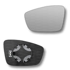 Replacement Wing Mirror Glass Left for VW T-Cross 2019-2022 Clip-On Passenger Near Side N/S Heated Convex