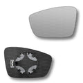 Replacement Wing Mirror Glass Left for Skoda Rapid 2012-2019 Clip-On Passenger Near Side N/S Heated Convex