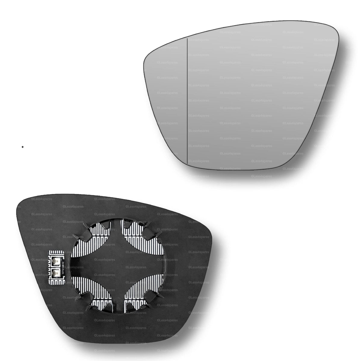 Replacement Wing Mirror Glass Left for Ford KA+ 2016-2021 Clip-On Passenger Near Side N/S Heated with Blind Spot