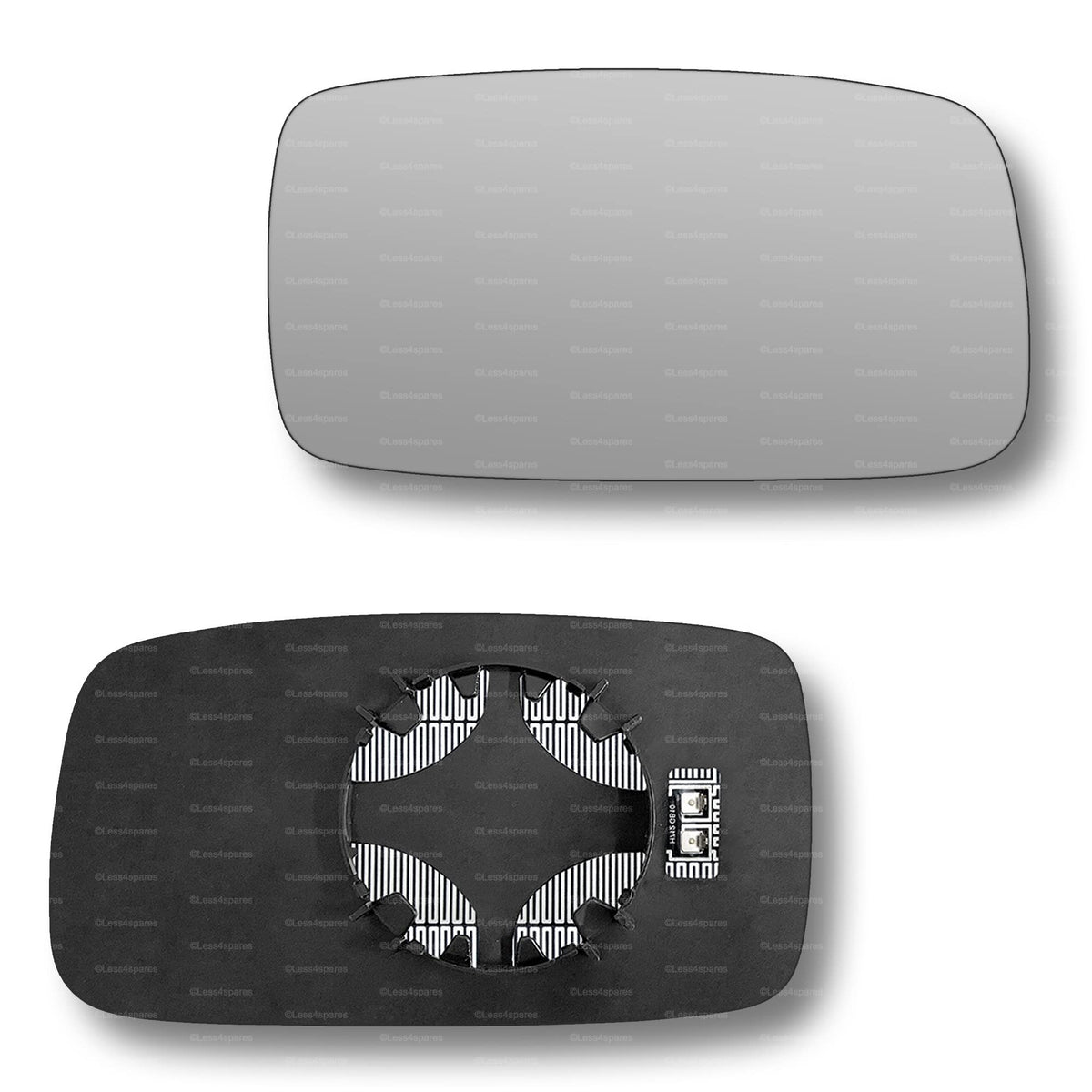 Replacement Wing Mirror Glass Right for Volvo 940 960 1990-1998 Clip-On Driver Off side Heated Convex
