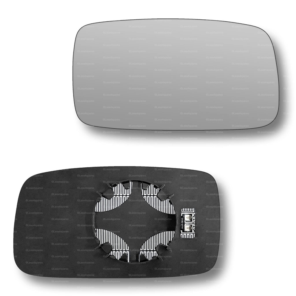 Replacement Wing Mirror Glass Right for Volvo S90 V90 1996-1998 Clip-On Driver Off side Heated Convex