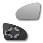 Replacement Wing Mirror Glass Left for Smart Fortwo 2007-2014 Clip-On Passenger Near Side N/S Heated with Blind Spot