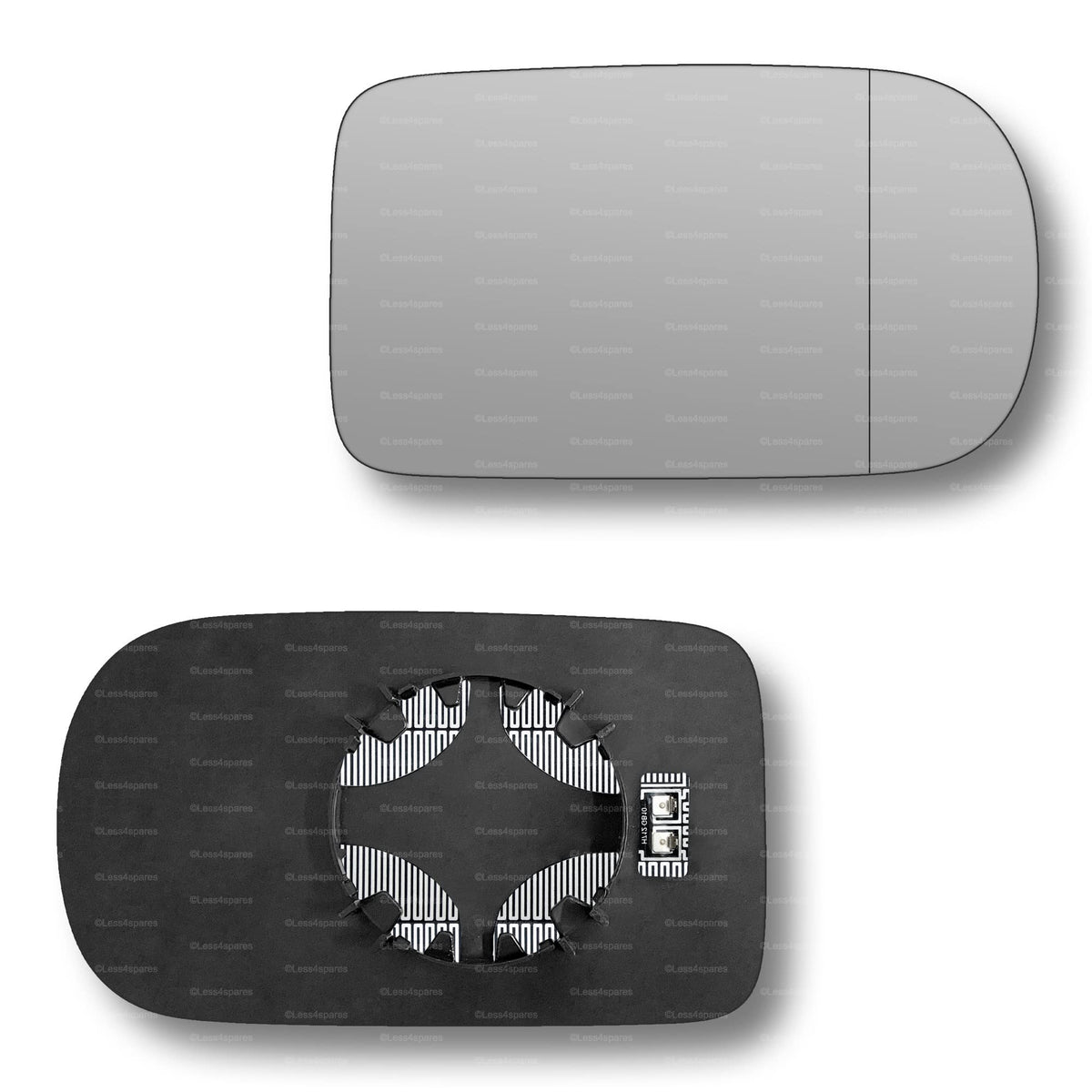 Replacement Wing Mirror Glass Right for BMW 5 Series 1995-2003 Clip-On Driver Off side Heated with Blind Spot