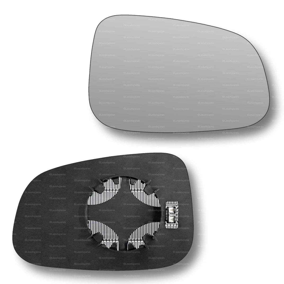 Replacement Wing Mirror Glass Right for Volvo S80 2007-2016 Clip-On Driver Off side Heated Convex