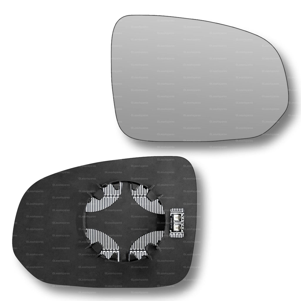 Replacement Wing Mirror Glass Right for Volvo XC60 2017-2022 Clip-On Driver Off side Heated Convex