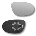 Replacement Wing Mirror Glass Right for Ford KA 2008-2016 Clip-On Driver Off side Heated Convex