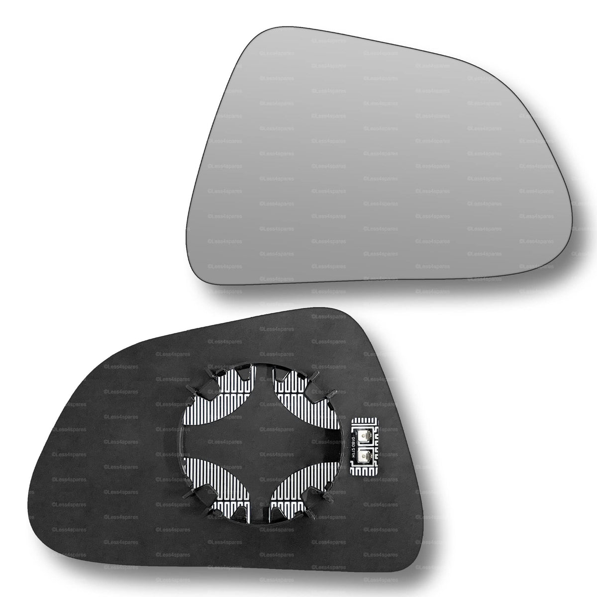 Replacement Wing Mirror Glass Right for Tesla Model 3 2017-2022 Clip-On Driver Off side Heated Convex
