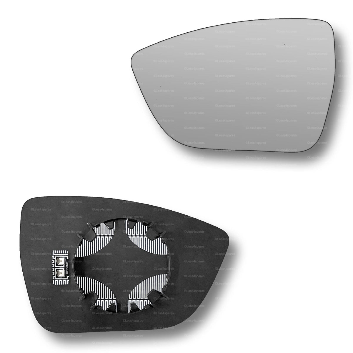Replacement Wing Mirror Glass Left for Cupra Ateca 2019-2022 Clip-On Passenger Near Side N/S Heated Convex