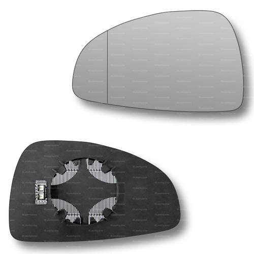 Replacement Wing Mirror Glass Left for Audi TT 2006-2014 Clip-On Passenger Near Side N/S Heated with Blind Spot