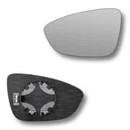Replacement Wing Mirror Glass Left for VW Beetle 2011-2019 Clip-On Passenger Near Side N/S Heated Convex