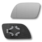 Replacement Wing Mirror Glass Left for VW Polo 2002-2005 Clip-On Passenger Near Side N/S Heated with Blind Spot