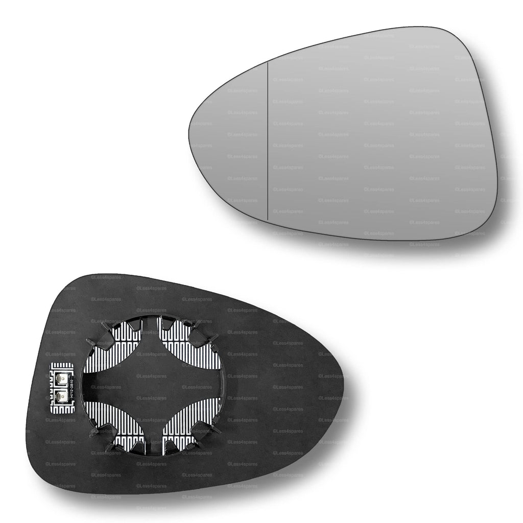 Replacement Wing Mirror Glass Left for Vauxhall Zafira Tourer 2011-2018 Clip-On Passenger Near Side N/S Heated with Blind Spot