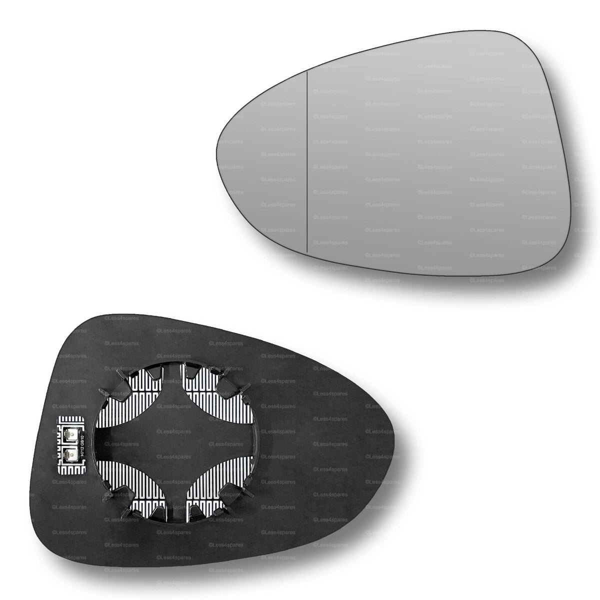 Replacement Wing Mirror Glass Left for Vauxhall Zafira Tourer 2011-2018 Clip-On Passenger Near Side N/S Heated with Blind Spot