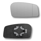 Replacement Wing Mirror Glass Right for Peugeot 806 1994-2002 Clip-On Driver Off side Heated with Blind Spot