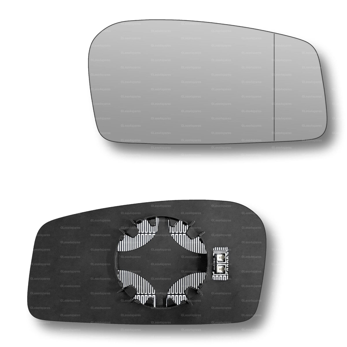 Replacement Wing Mirror Glass Right for Peugeot 806 1994-2002 Clip-On Driver Off side Heated with Blind Spot