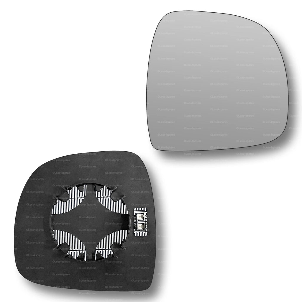 Replacement Wing Mirror Glass Right for Mercedes Vito 2003-2009 Clip-On Driver Off side Heated Convex