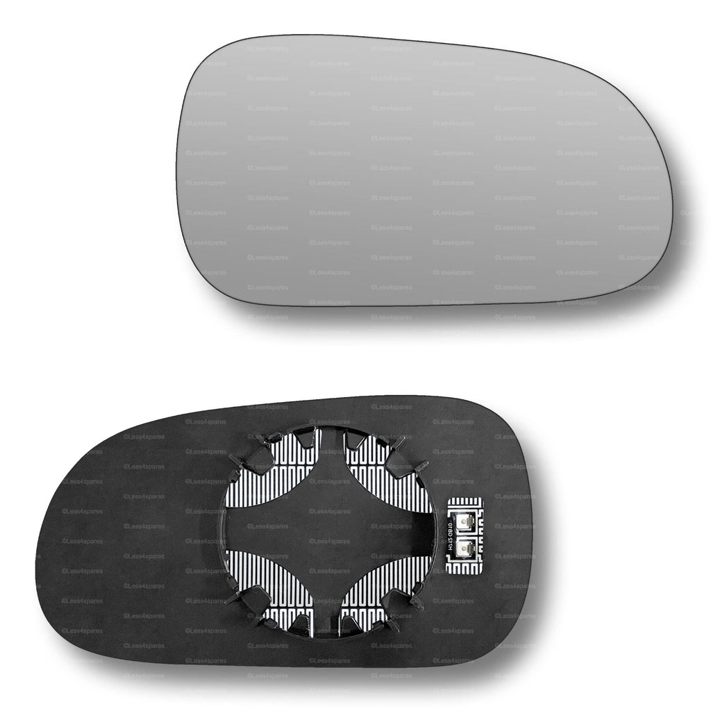 Replacement Wing Mirror Glass Right for Honda Civic 1996-2000 Clip-On Driver Off side Heated Convex