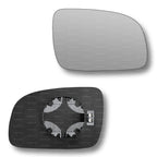Replacement Wing Mirror Glass Right for VW Lupo 1998-2005 Clip-On Driver Off side Heated Convex