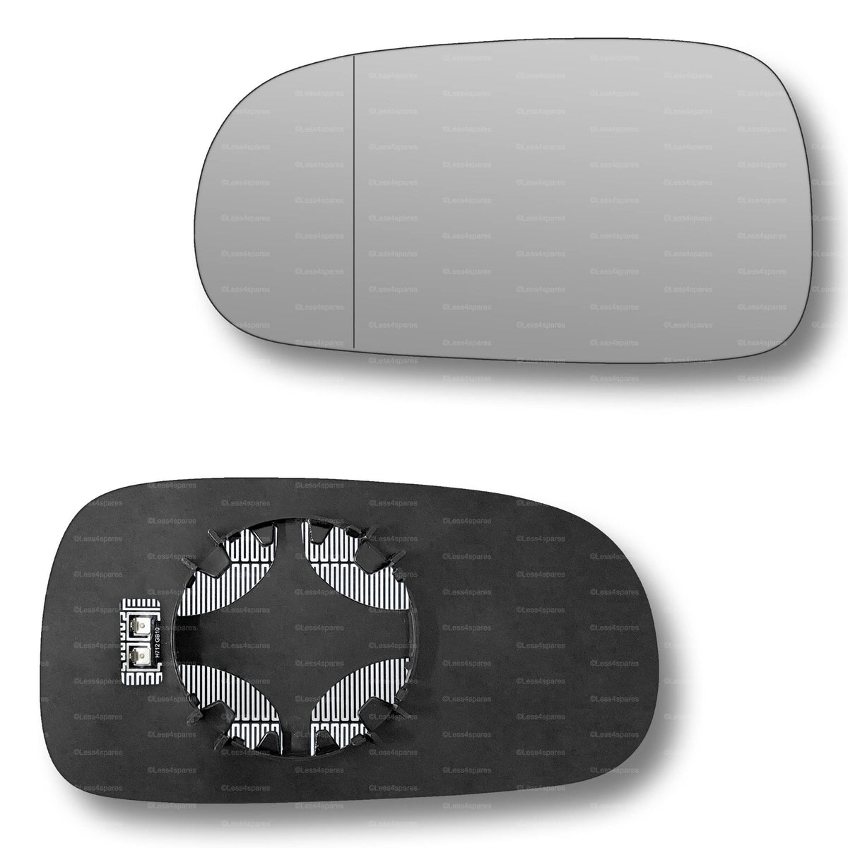 Replacement Wing Mirror Glass Left for Cadillac BLS 2005-2009 Clip-On Passenger Near Side N/S Heated with Blind Spot