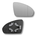 Replacement Wing Mirror Glass Right for Smart Fortwo 2007-2014 Clip-On Driver Off side Heated with Blind Spot