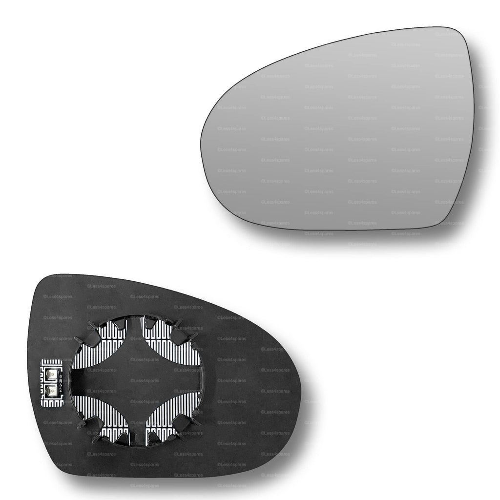 Replacement Wing Mirror Glass Left for Hyundai Tucson 2015-2019 Clip-On Passenger Near Side N/S Heated Convex