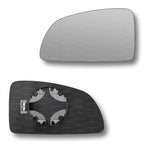 Replacement Wing Mirror Glass Left for Vauxhall Meriva 2002-2010 Clip-On Passenger Near Side N/S Heated Convex