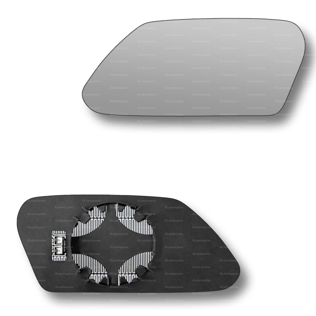 Replacement Wing Mirror Glass Left for Ford Mondeo 2001-2003 Clip-On Passenger Near Side N/S Heated Convex
