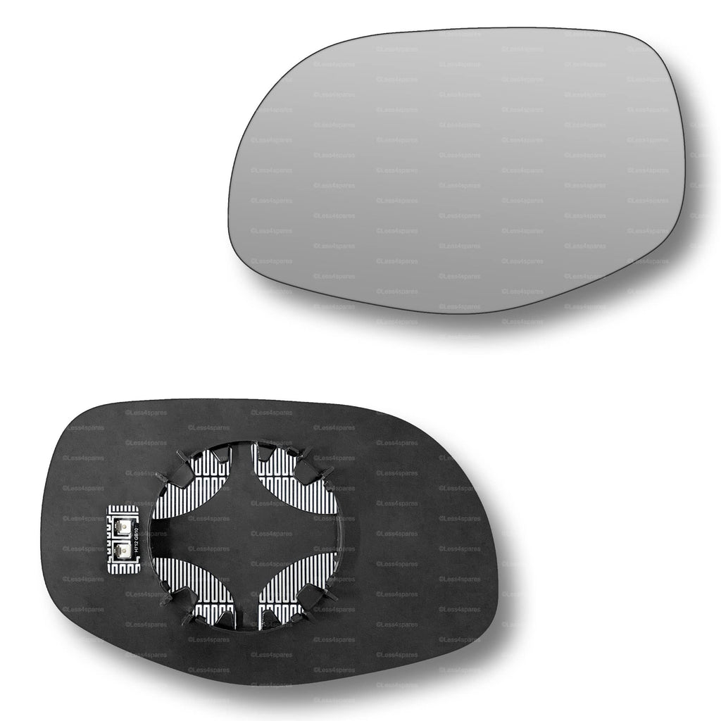 Replacement Wing Mirror Glass Left for Porsche Cayenne 2007-2010 Clip-On Passenger Near Side N/S Heated Convex