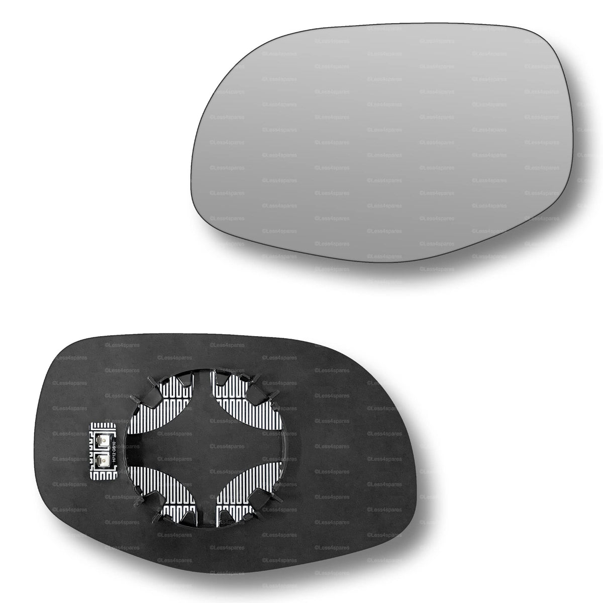Replacement Wing Mirror Glass Left for Porsche Cayenne 2007-2010 Clip-On Passenger Near Side N/S Heated Convex