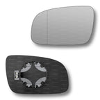 Replacement Wing Mirror Glass Left for VW Lupo 1998-2005 Clip-On Passenger Near Side N/S Heated with Blind Spot