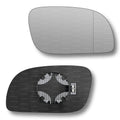 Replacement Wing Mirror Glass Right for VW Touran 2003-2009 Clip-On Driver Off side Heated with Blind Spot