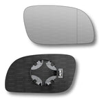 Replacement Wing Mirror Glass Right for VW Touran 2003-2009 Clip-On Driver Off side Heated with Blind Spot