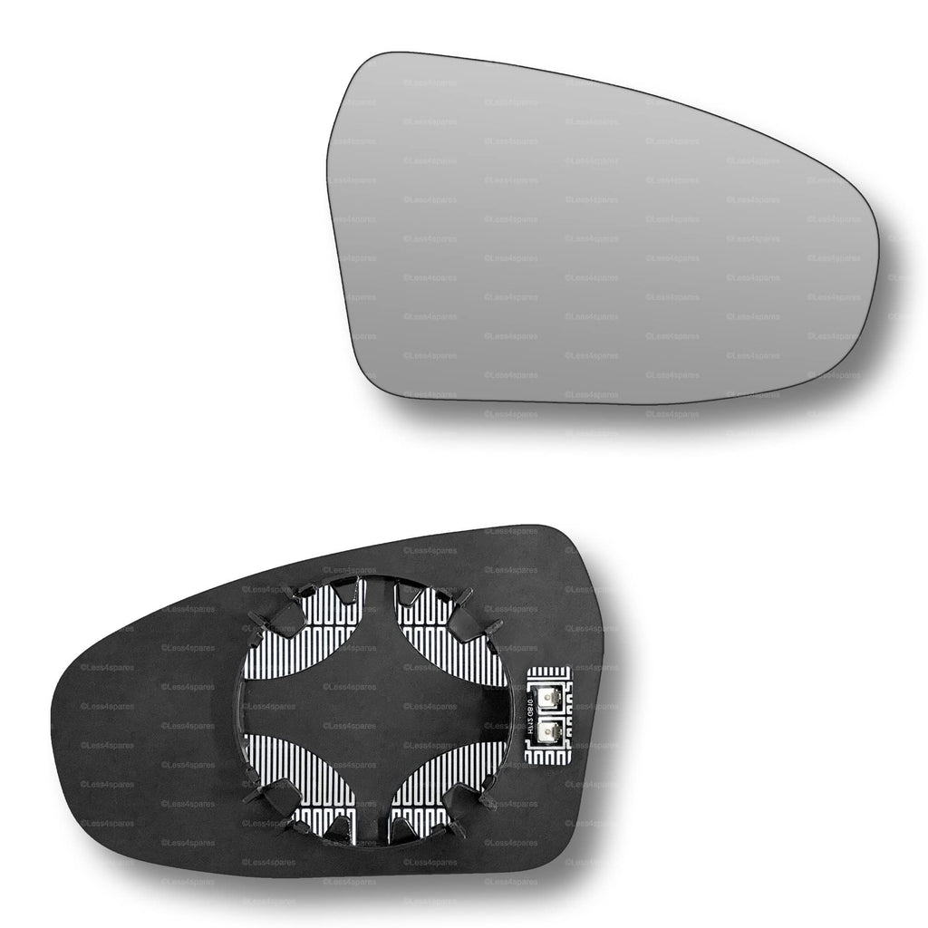 Replacement Wing Mirror Glass Right for Kia Ceed 2018-2022 Clip-On Driver Off side Heated Convex