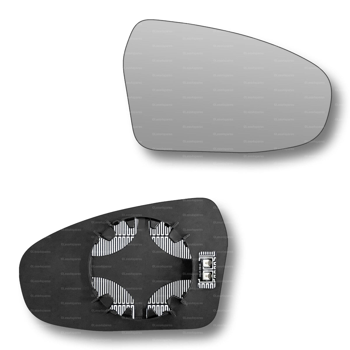 Replacement Wing Mirror Glass Right for Kia Ceed 2018-2022 Clip-On Driver Off side Heated Convex