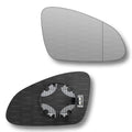 Replacement Wing Mirror Glass Right for Vauxhall Astra 2010-2015 Clip-On Driver Off side Heated with Blind Spot