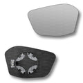 Replacement Wing Mirror Glass Left for Citroen C4 2021-2022 Clip-On Passenger Near Side N/S Heated Convex