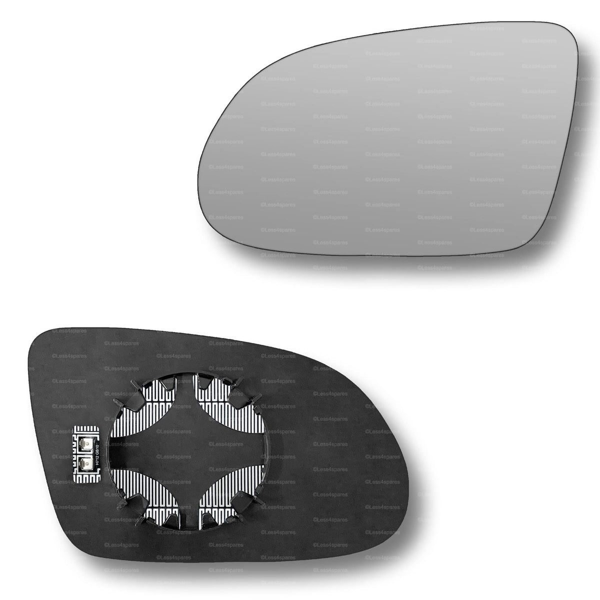 Replacement Wing Mirror Glass Left for Audi A8 2010-2017 Clip-On Passenger Near Side N/S Heated Convex