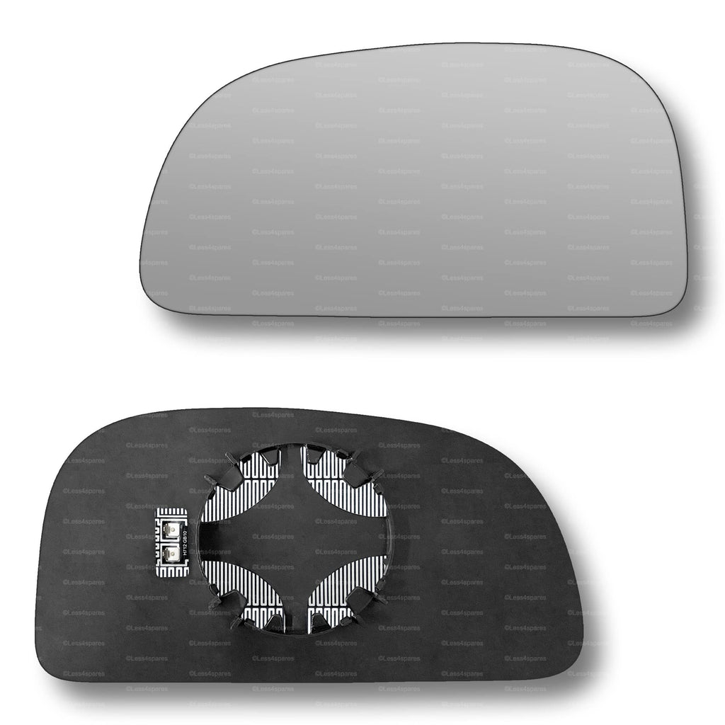 Replacement Wing Mirror Glass Left for Mitsubishi Space Star 1998-2004 Clip-On Passenger Near Side N/S Heated Convex