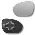 Replacement Wing Mirror Glass Left for Nissan Cube 2010-2014 Clip-On Passenger Near Side N/S Heated Convex