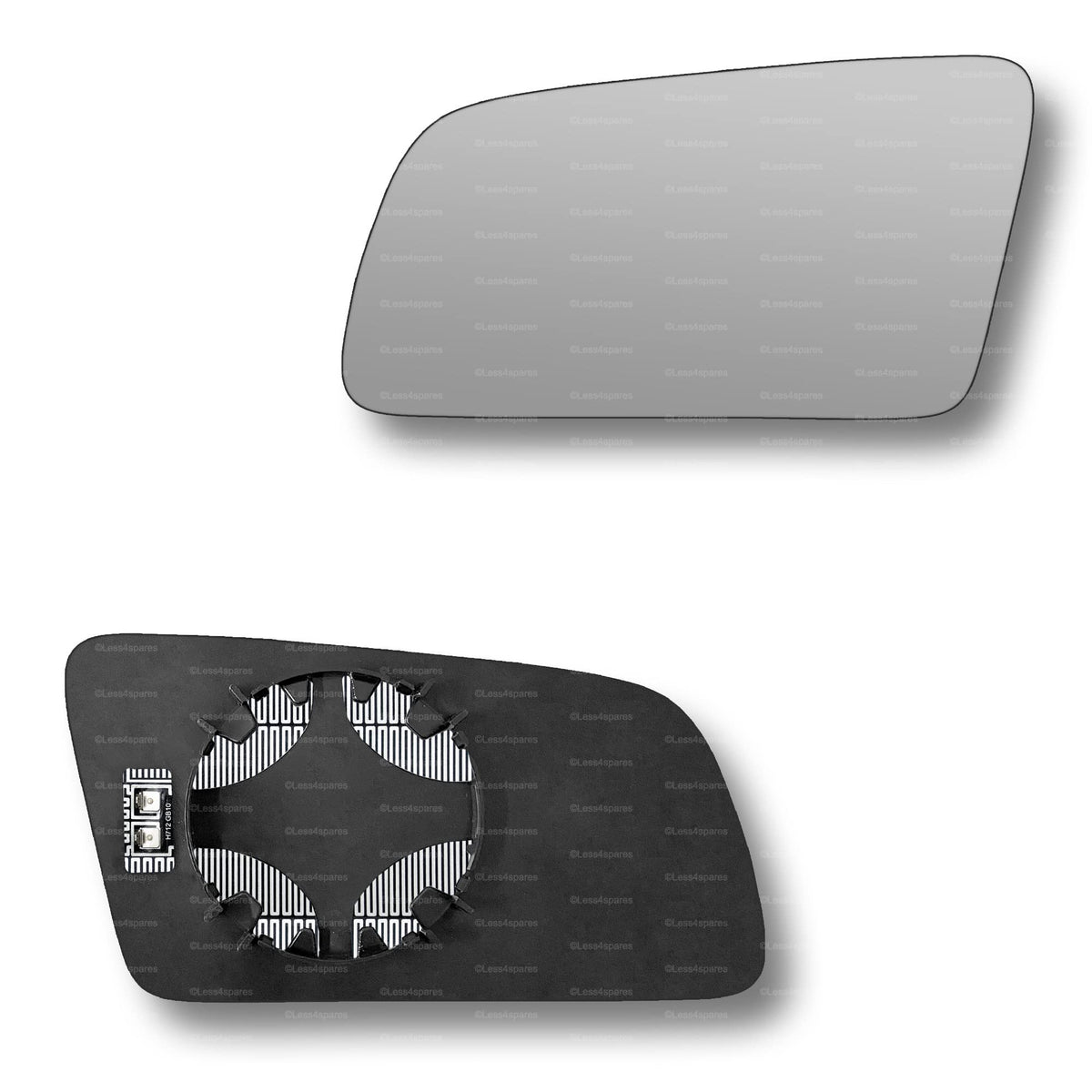 Replacement Wing Mirror Glass Left for BMW 5 Series 6 Series 2003-2010 Clip-On Passenger Near Side N/S Heated Convex